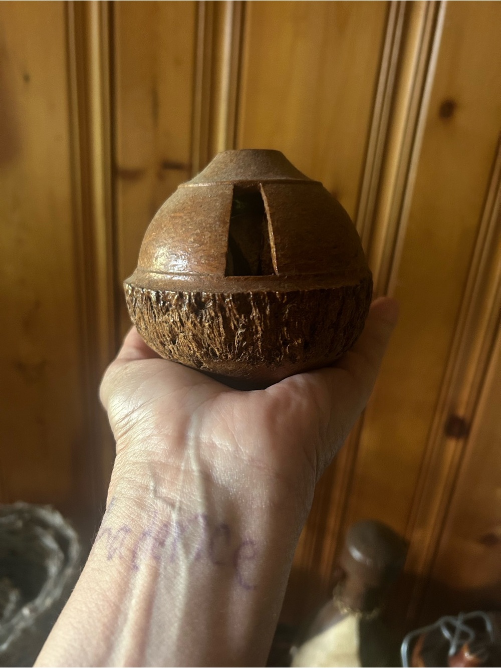 Vintage Brazil Nut Pod